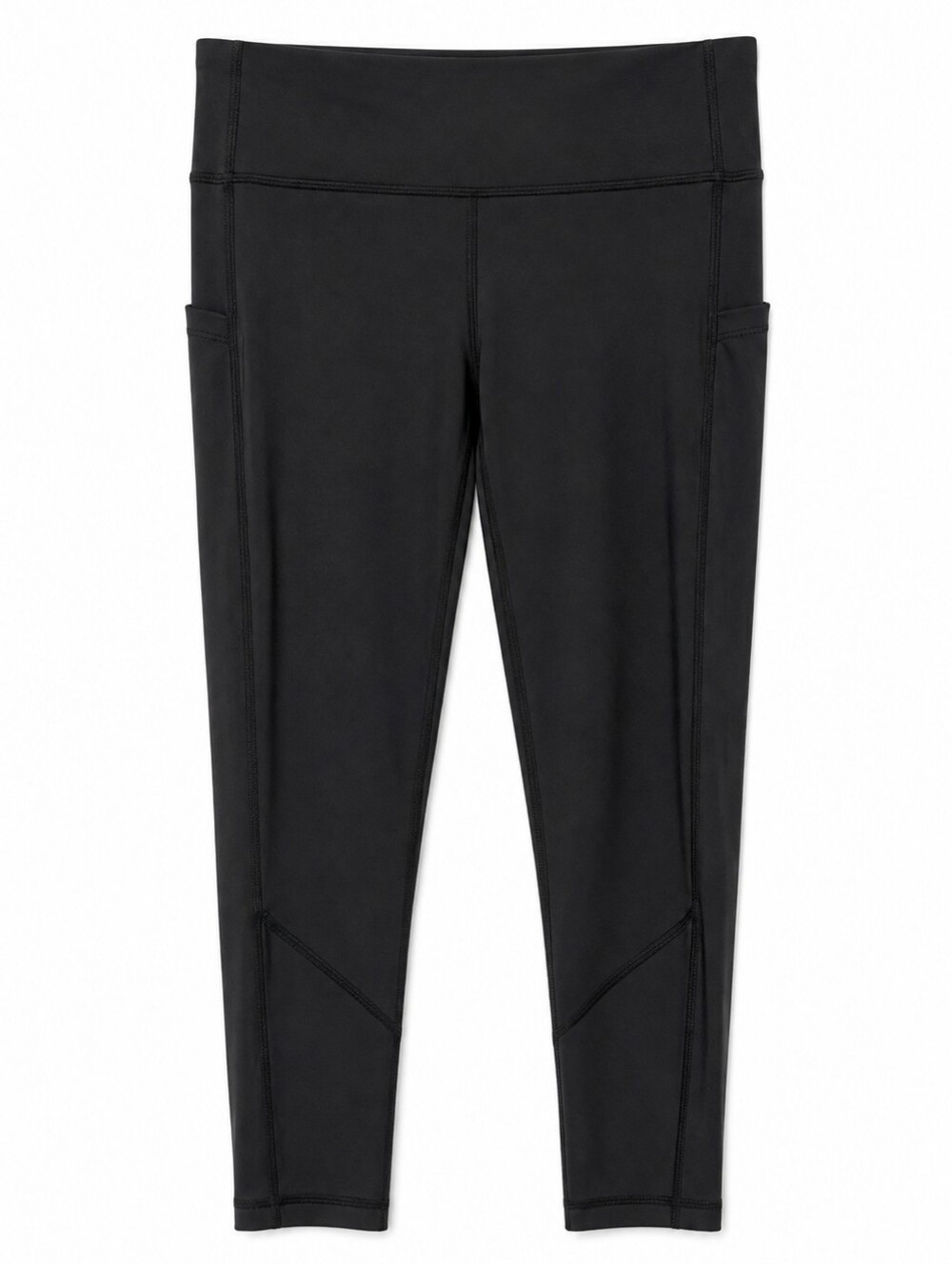 Lululemon Women's Size 8 Black High-Rise Leggings Athletic Yoga Pants Side Pocke